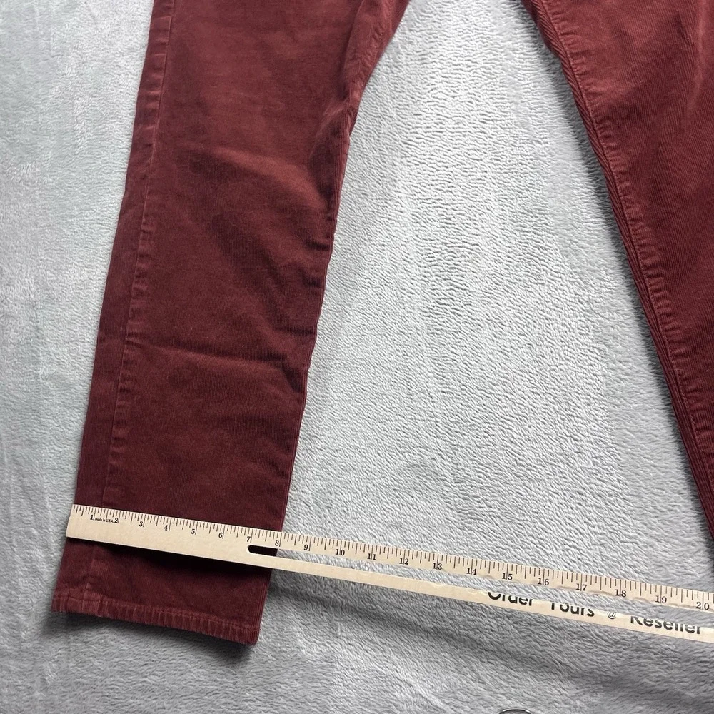 AG Adriano Goldschmied Men's Size 36x28* Tellis Modern Slim Red Corduroy Pants